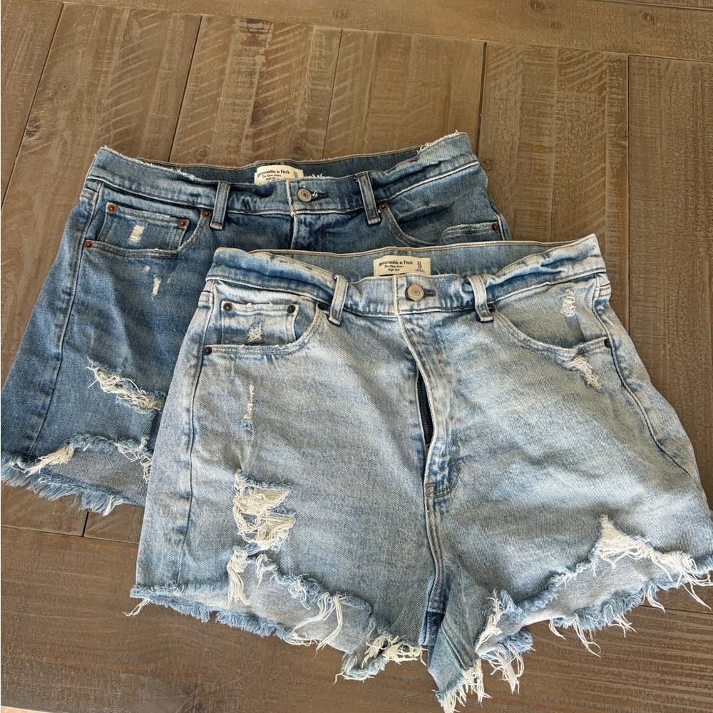 Abercrombie Jean shorts 2 pairs